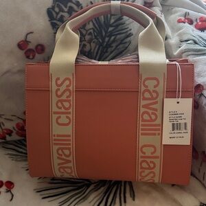 Cavalli Class Coral Tote Bag